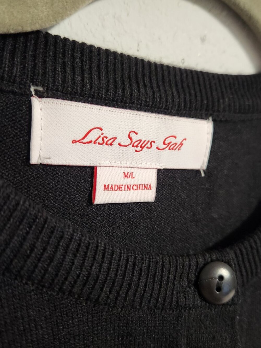Anthropologie Lisa Says Gah | Black Ruffle Bow Coquette Sweet Sweater Cardigan - Picture 4 of 6